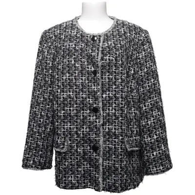 Blazer (Noir, Blanc) de Mona Acrylique, Coton, Polyester