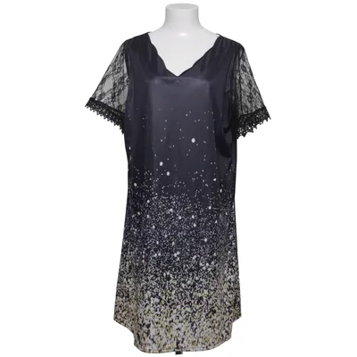 Jurk (Zwart, Meerkleurig) van Ziranmei Katoen, Polyester