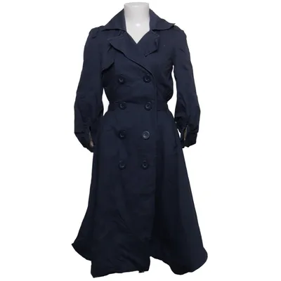 Trench-coat (Bleu) de Designers Remix Collection Acétate, Coton