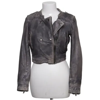 Bikerjack (Grijs) van Twist & Tango Katoen, Leer, Polyester