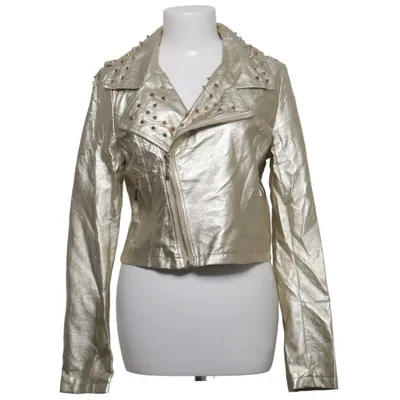 Biker jacket (Gold) from Classic Tricot Polyurethane, Viscose