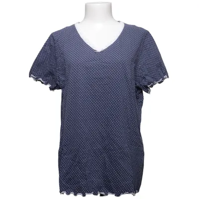 Haut de pyjama (Bleu, Blanc) de Lingerie Coton
