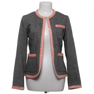 Blazer (Gray, Pink) from American Retro Viscose, Wool