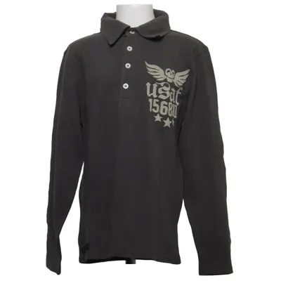 Rugby Shirt (Grau) von Airforce Baumwolle