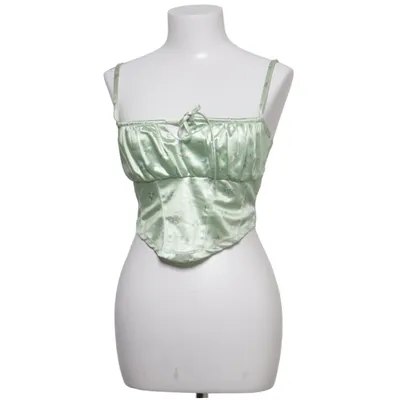 Crop top (Grøn, Flerfarvet) fra Divided by H&M Elastan, Polyester