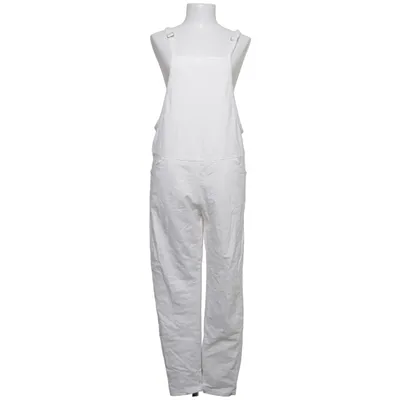 Dungarees (White) from Chan'2ab Cotton, Elastane