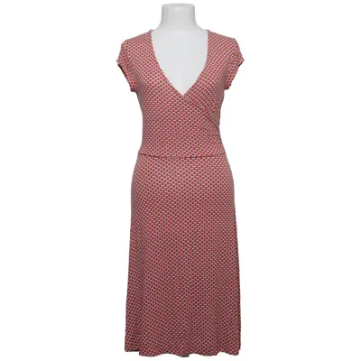 Wrap dress (Red, White) from Zilch Elastane, Viscose