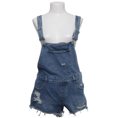 Salopette courte (Bleu) de Denim Co Coton, Polyester