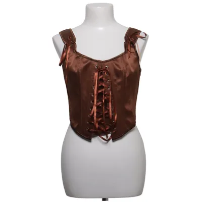 Corset (Marron) de Scarlet Darkness Polyester, Viscose