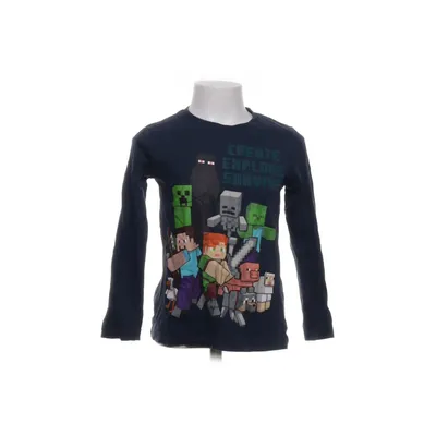 Långärmad t-shirt (Blå, Flerfärgad) från Mojang