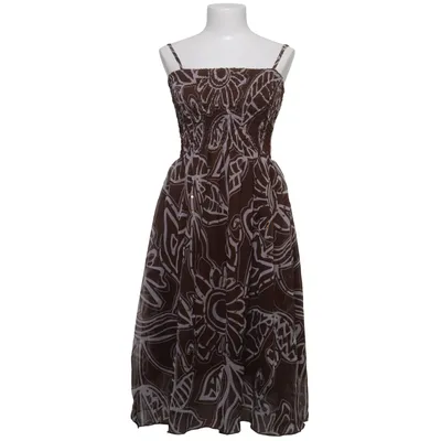 Dress (Brown, White) from Fashion Wear