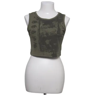 Crop top (Groen) van Cider Elastaan, Polyester