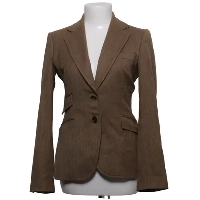 Blazer (Braun) von DAKS London Viskose, Wolle