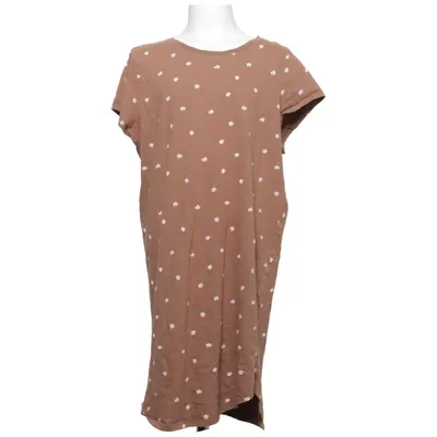 Klänning (Brun, Vit) från H&M Bomull