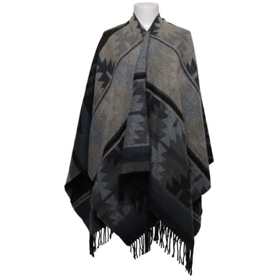 Poncho (Grijs, Groen, Zwart) van Mixxo Acryl