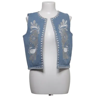 Gilet (Blauw) van In April 1986 Katoen, Polyester