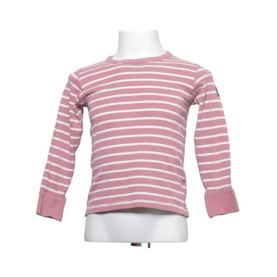 Långärmad t-shirt (Rosa, Vit) från Polarn O. Pyret Ekologisk bomull