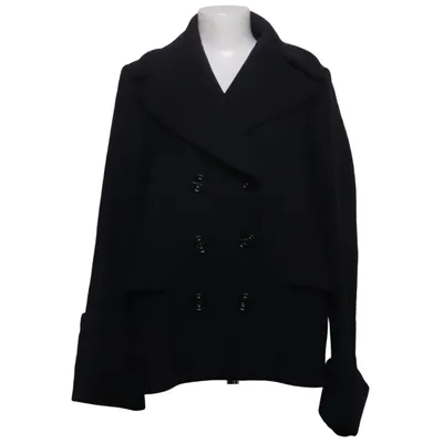 Pea coat (Blue) from H&M Studio Polyamide, Polyester, Viscose, Wool