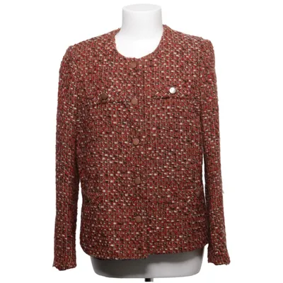 Jacka (Röd, Vit, Brun) från GR Design Akryl, Bomull, Polyester, Ull