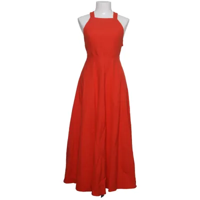 Maxi jurk (Rood) van Zara Katoen, Linnen, Viscose