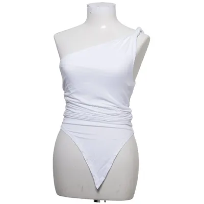 Top (Wit) van Fashion Nova Elastaan, Viscose