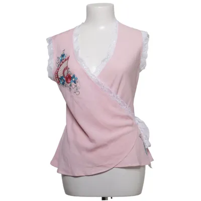 Wrap top (Pink, Multicolored) from Hell Bunny Polyester