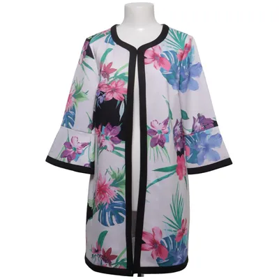 Cardigan (Wit, Meerkleurig) van Patrizia Dini Elastaan, Polyester