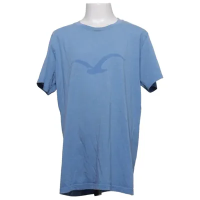 T-shirt (Blauw) van Cleptomanicx Katoen, Polyester