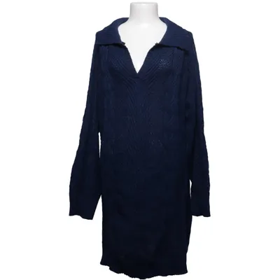 Jurk met col (Blauw) Polyester