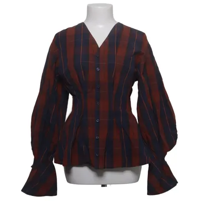 Blouse (Blauw, Rood) van Dagmar Organisch katoen