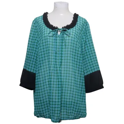 Blouse (Groen, Blauw, Zwart) van Sheego Casual Polyester