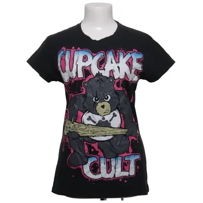T-shirt (Black, Multicolored) from Cupcake Cult Cotton