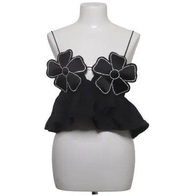 Crop top (Black) from Zara Polyester