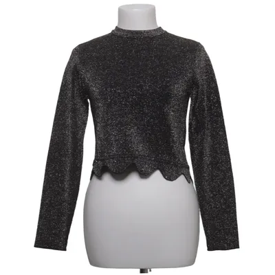 Trui (Zwart) van Zara Knit Katoen, Metallvezel, Polyamide, Polyester