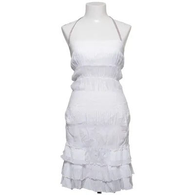 Jurk (Wit) van Hugo Boss Katoen, Cupro, Elastaan, Polyester, Viscose