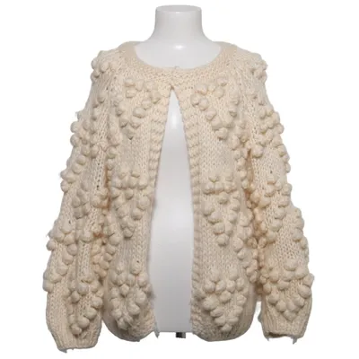 Cardigan (White) from Chicwish Polyester, Wool