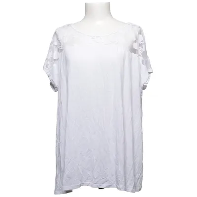 Top (Wit) van Janina Curved Elastaan, Viscose