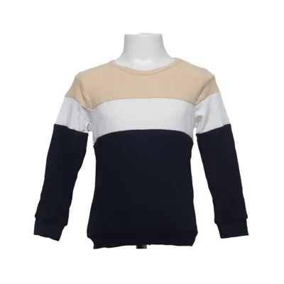 Sweatshirt (Beige, Wit, Blauw) van PatPat Katoen, Elastaan