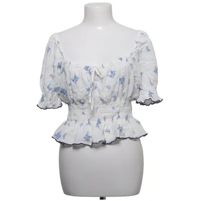 Crop top (Hvid, Blå) fra H&M