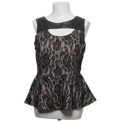 Peplum top (Zwart, Beige) van Body Central