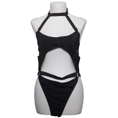 Maillot de bain une pièce (Noir) de Killstar Élasthane, Polyamide