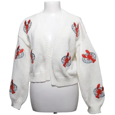 Cardigan (Wit, Rood, Blauw) van Debut Polyester