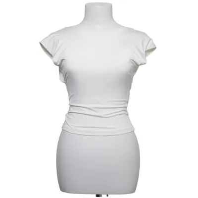 Top (Wit) van Stradivarius Elastaan, Polyester