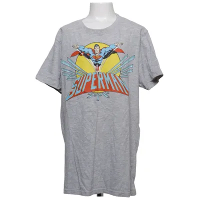 T-shirt (Grijs) van Superman Katoen, Viscose