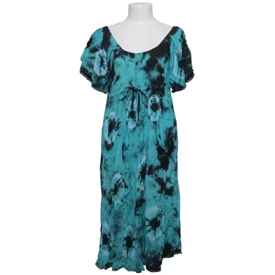 Robe longue (Turquoise, Noir) de Q Viscose