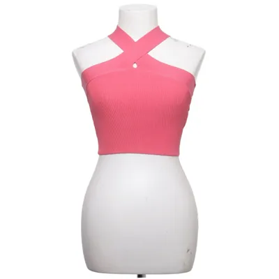 Crop top (Rose) de NA-KD Polyester, Viscose