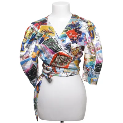 Wrap blouse (FL431) from Twisted Wunder Polyester
