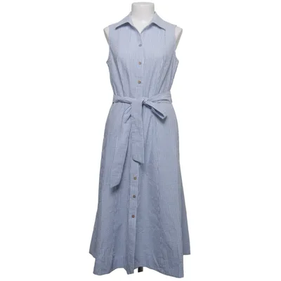 Robe chemise (Bleu, Blanc) de Anne Klein Coton, Polyester