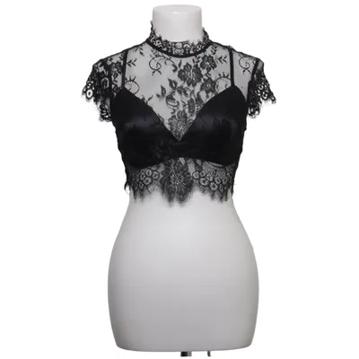 Crop top (Sort) fra Vera & Lucy Polyamid, Polyester