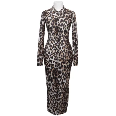 Klänning (Brun, Svart, Beige) från Boohoo Elastan, Polyester